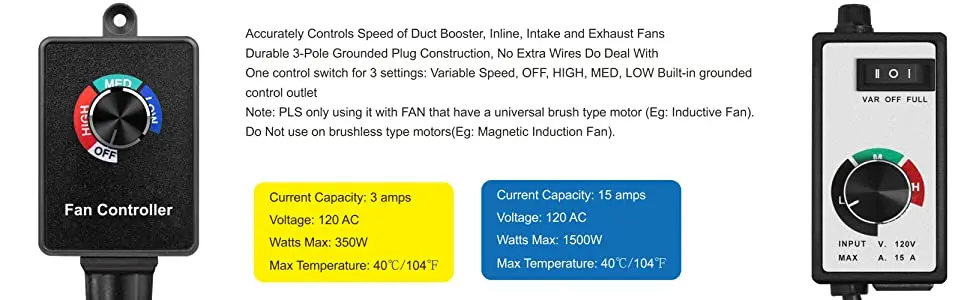 Inline Duct Fan, 120V, 15A - detail 26