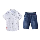 Children Gabby Loop Kids Sets For Boys 2pcs Long Sleeve Cotton Kids Shorts Children Summer Clothing Sets