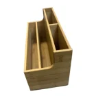 Desk Organizer Bamboo Modern Wooden Desktop Natural Bamboo Office Desk Solid Wood Mail Organizer Box Holder