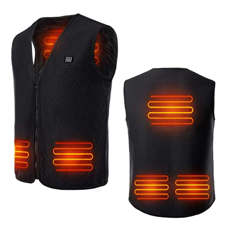 Outdoor Heated Vest Jacket USB Heating Vest 5V Intelligent Charging Warm Vest Heat In Winter Men's Warm Clothes