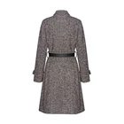 Coat Business Coat OEM ODM Custom Wholesale Classic Women's Winter 100% Pure Long Wool Coat With Belt
