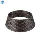 New Arrival Detachable Wicker Christmas Tree Decorations Base Stand Skirt Tree Collar