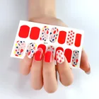 Christmas Nail Christmas Patterns Leaves Flowers Leopard-prints Snowman Patterns Nail Stickers