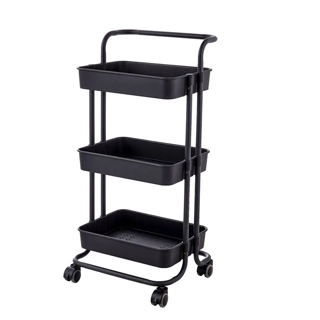 Hot Sale 3 Layers Kitchen Shelves Organizer Storage Trolley cart and trolley storage kitchen with storage cover