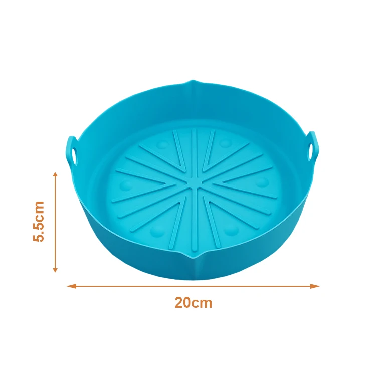 Hot Selling Round Nontoxic Reusable Heat Resistant Silicone Rubber Baking Pan Mat Pot Holder for Kitchen