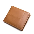 Leather Wallet Leather Wholesale Price 8064 Accept Custom Logo Men Pure Leather Purse Wallet Wholesale