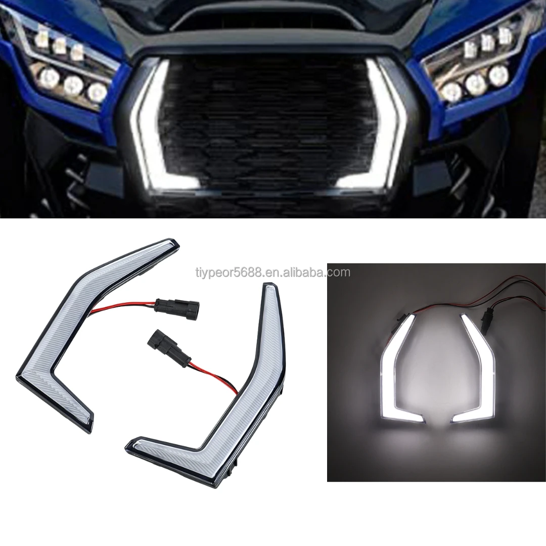 product tiypeor aftermarket auto parts front signature accent light grille lamps for kawasaki teryx krx 1000 2020 2021 2022-2