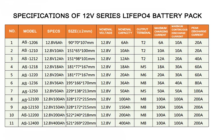 12.8V Series models