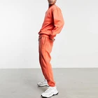 Sweat Suit Men 2 Piece Set Custom Logo Ribbed Overdyed Plain Sweat Suit 2 Piece Sets Men Tracksuit Sweatsuit Set
