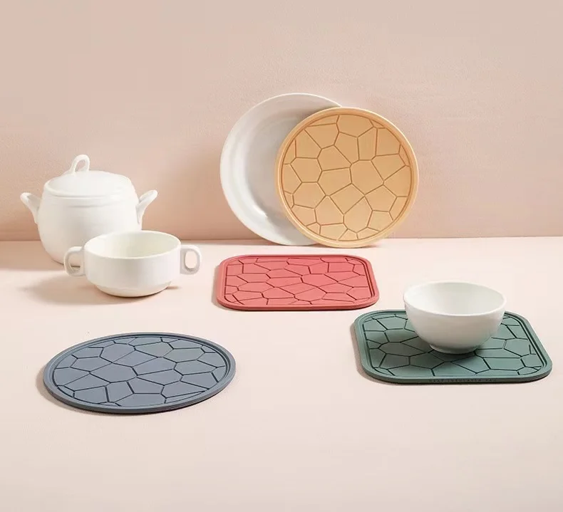 Cup Coaster Silicone Cup Pad Slip Insulation Pad Cup Mat Hot Drink Holder Mug Stand Home Kitchen Accessories