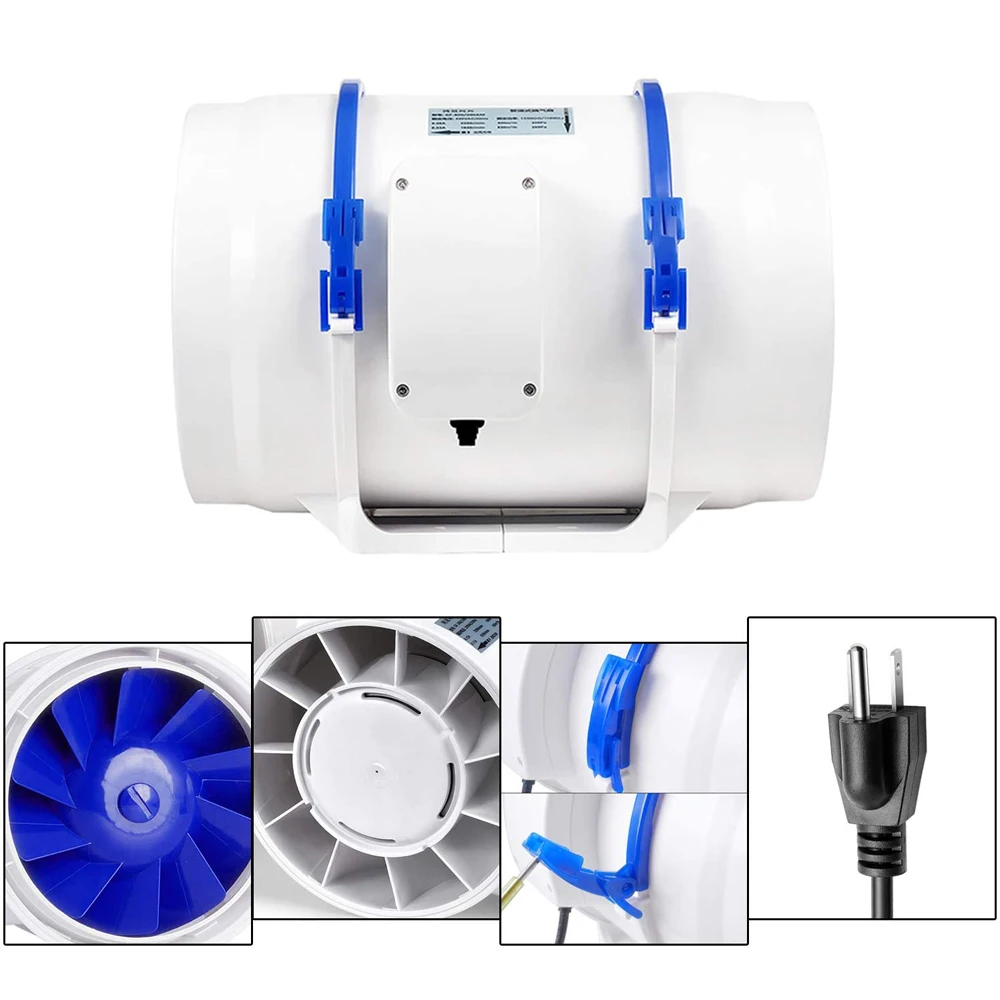 Quiet Wall-mounted Axial Fan, CFM, 4"-8" - detail 10