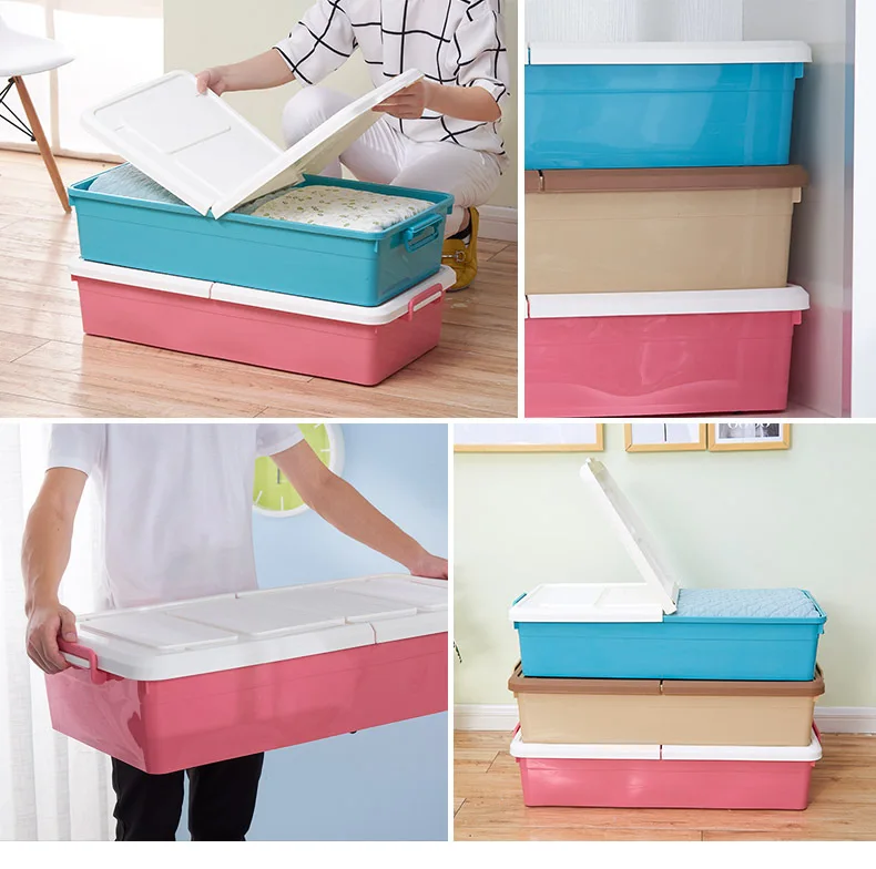 Home Wholesale Supply Bed Storage Box,Children's Toy Storage,Plastic