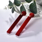 Earrings 2022 New Arrival Gold Women Fashion Jewelry Cuboid Shape Pendant Acrylic Earrings