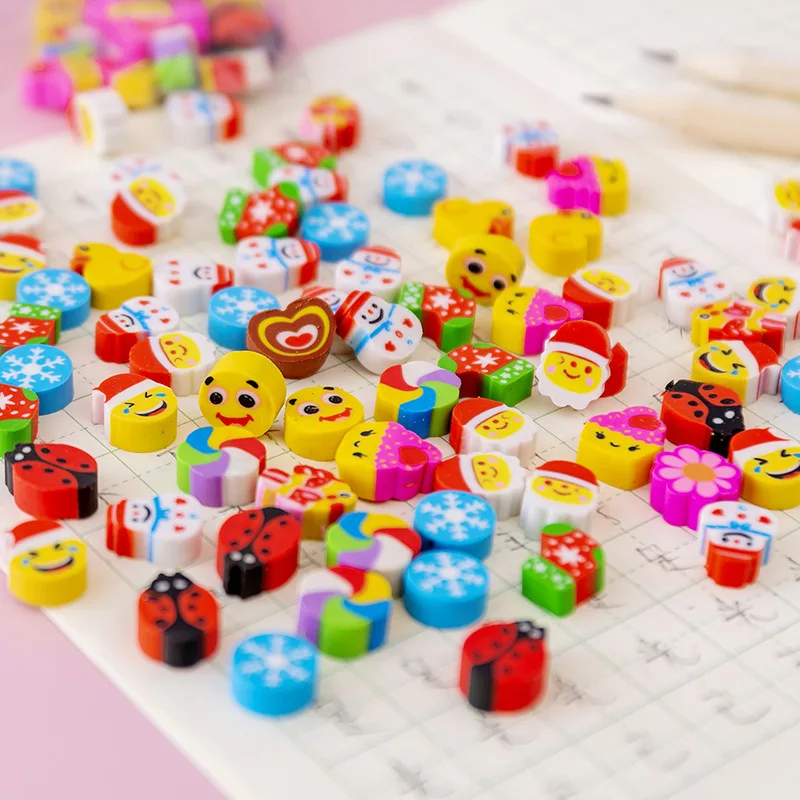 Creative cartoon eraser for pupils cute mini eraser for children stationery gifts