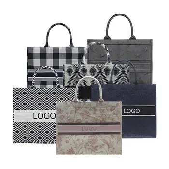 Fashion Custom Ladies Tote Canvas Hand Bags Replicate Luxury Designer Handbags Famous Brands Women Bags