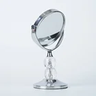Mirror Recommend Nature Glass Mirror And Metal Small Size And Light Weight Metal Stand Mirror