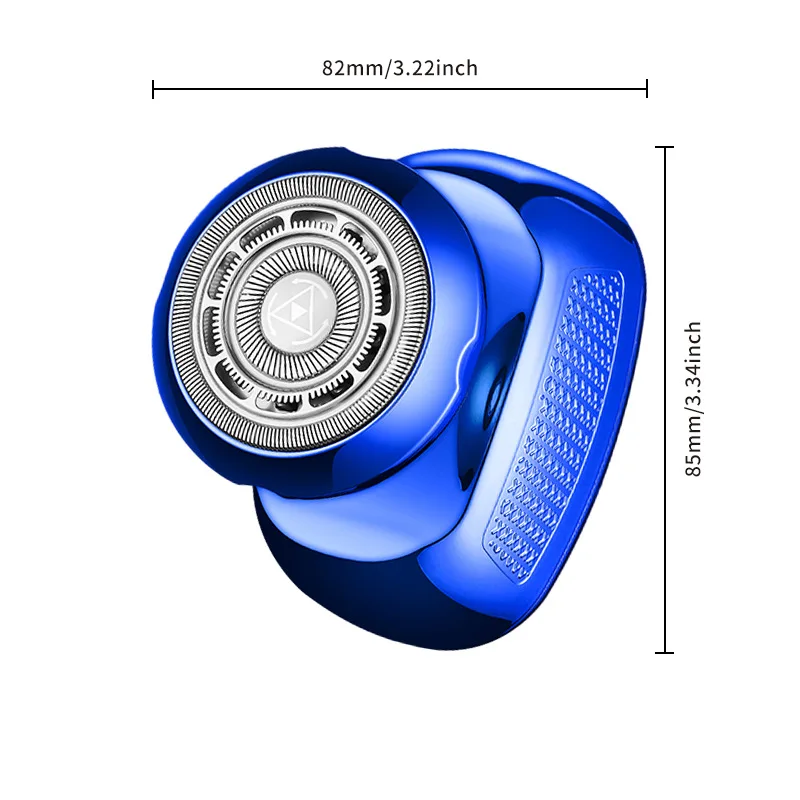 Portable USB Powered Rechargeable Rotary Electric Shaver Custom Trimmer Single Blade Razor Popular for Men's Face Household supplier