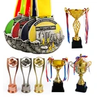 Silver Manufacturers Custom Cheap Metal Gold Silver Bronze Plated Wrestling Sports Trophy Medals