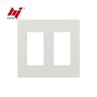 Socket Manufacturer 1-5 Gang Screwless Cover Plate Wall Socket And Switch Plate UL Listed Screw Less Panel Face