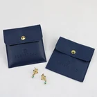 Bag Earring Custom Logo PU Leather Jewelry Envelope Bag Small Velvet Packaging Suede Earring Pouch