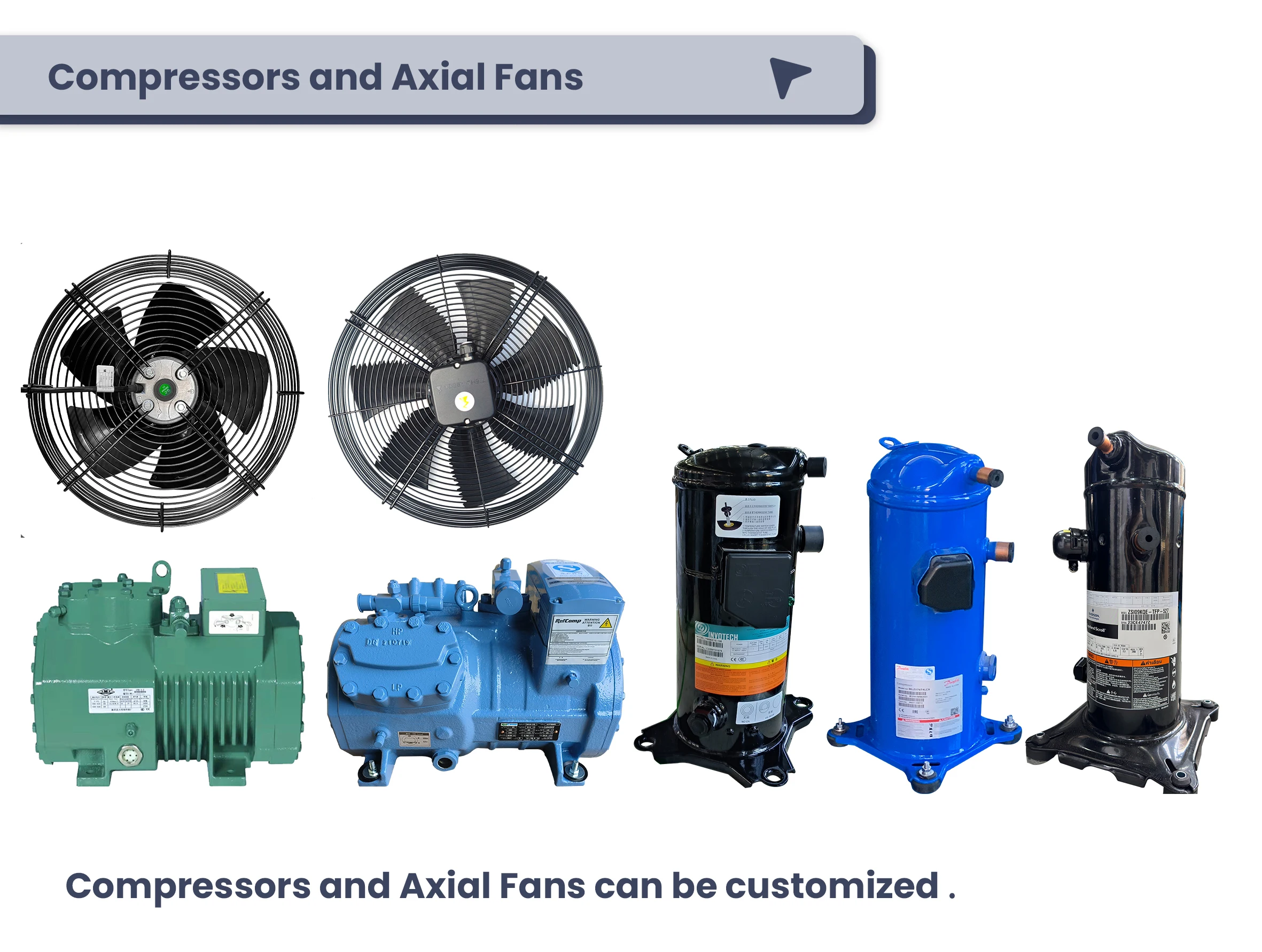 Factory Cold Room Compressor, EMTH, 220v, 4*135 - detail 16