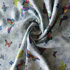 Butterfly Fabric Hot Sale OEM Butterfly Design Woven Digital Printing 100% Rayon Plain Fabric