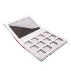 Eye Packaging Cardboard Box High End Custom Cardboard Embossing Eye Shadow Palette Packaging Box With Mirror