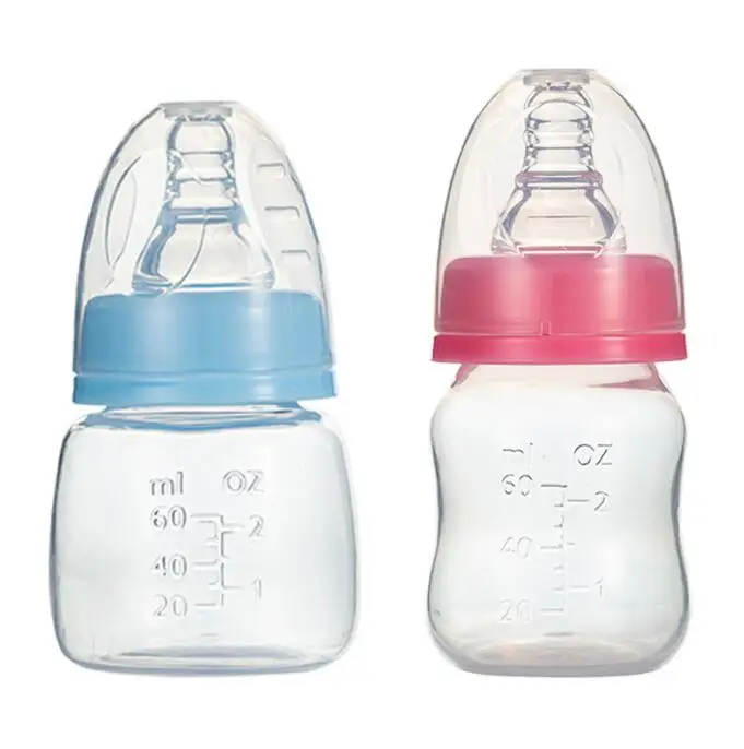 Infant Nursing Pacifier Milk Safe 60ml Baby Bottle Water Nipple Cups 
