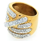 Gold Diamond Ring Fashion Wholesale Gold Plated Diamond Ring