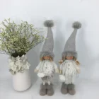 European Doll OEM ODM Service Handmade European Winter Christmas Home Decoration Unique Plush Knitted Girl Doll Ornament