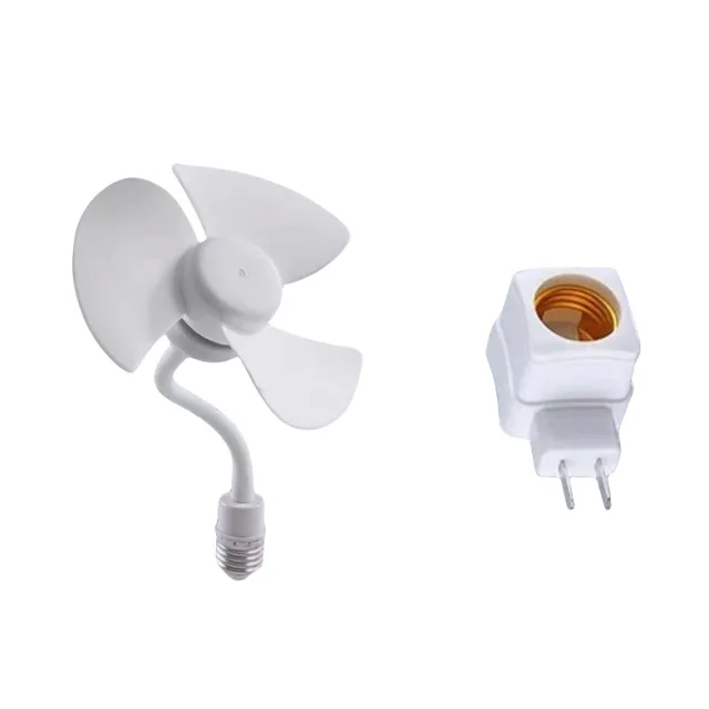 E27 Screw small cyclone socket fan Compact portable explosive creative lamp head brushless motor small fan