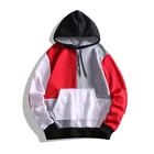Hoodies Blank Hoodie Bulk Wholesale Street Style Multi Color Block Hoodies Custom Blank High Quality Cut And Sew Hoodie