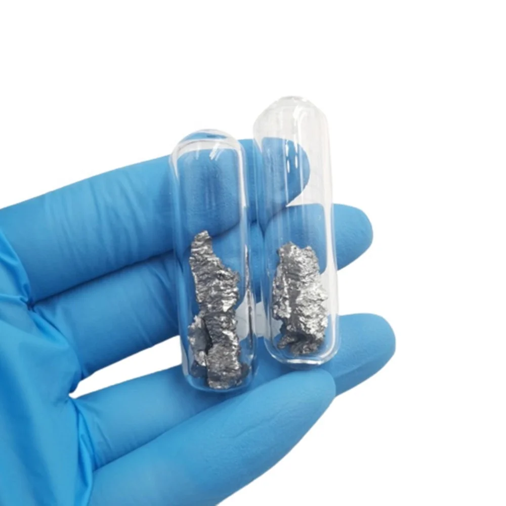 1 gram Dysprosium metal pieces 99.9% in glass vial element 66 sample 