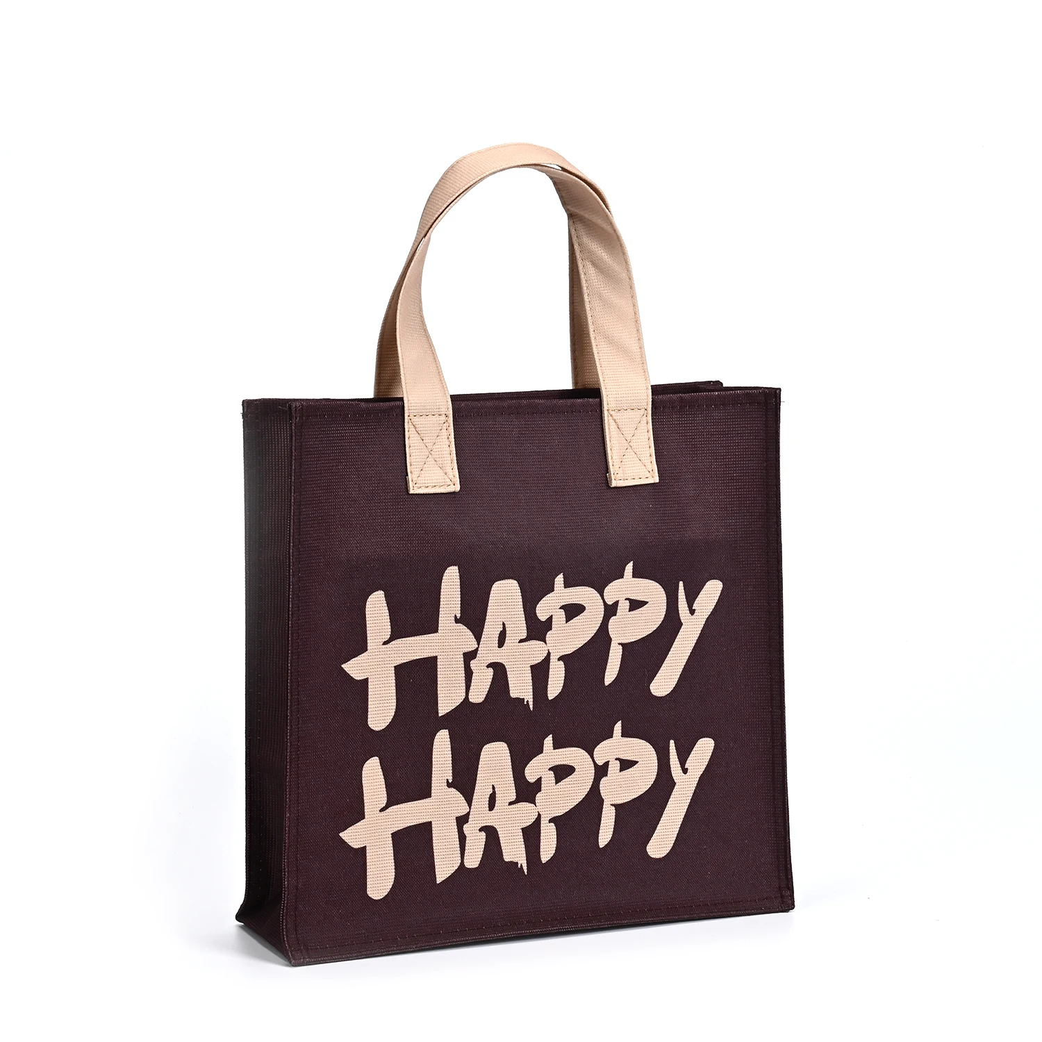 Wholesale Promotion Colorful logo Printed Custom Size RPET Bags Shopping Bags with logo Printed Tote Bags supplier