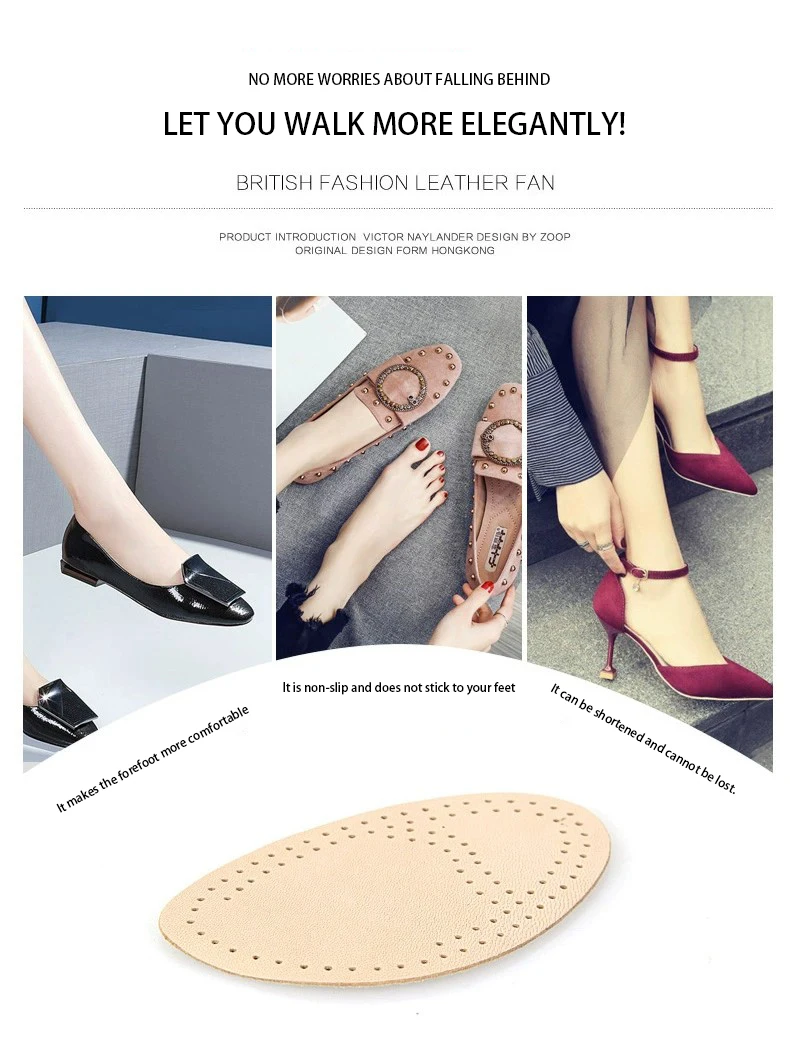 High Heel Insoles, Sheepskin Latex Forefoot & Palm Pads, Anti-Slip Design High Heel Insoles, Sheepskin Latex Forefoot & Palm Pads, Anti-Slip Design