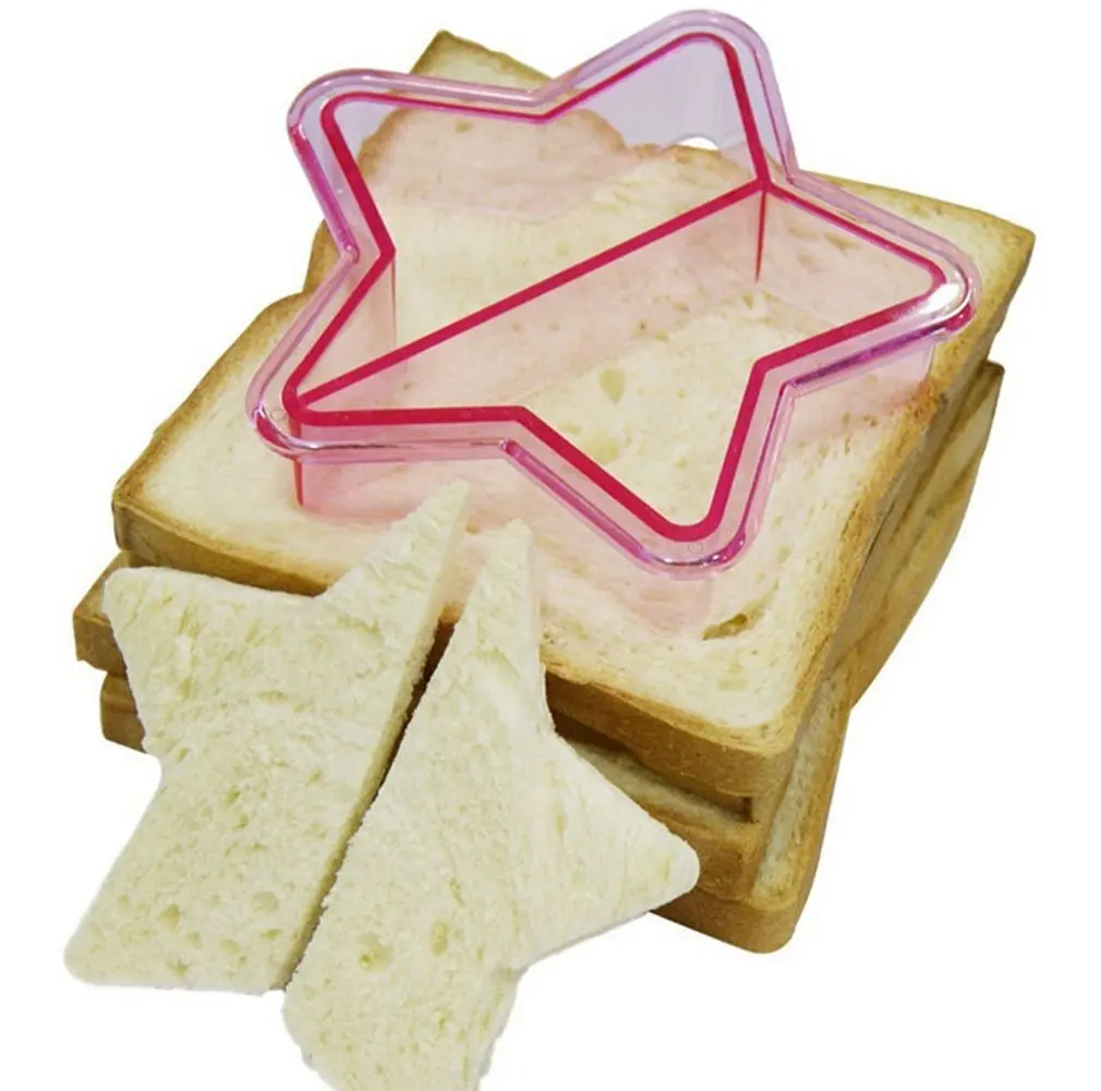 Top Seller 18pcs Big Plastic Sandwich Cookie Bread Toast Cutters For Children Fruit Flower Mold