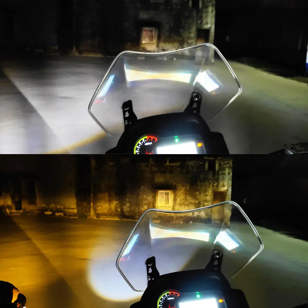 product ya bm1b led lens driving light round motorcycle yellow color cover headlight spot lamp for bmw motorcycle spotlight-16