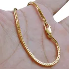 18k Gold 18k Necklace 18K Italian Gold Plated Chain Men Necklace Wholesale Gold Filled Jewelry