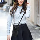Bag Wallet Leather Small Shoulder Bag Mobile Phone Bag Wallet PU Leather Women Mini Crossbody Phone Bag