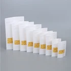 Kraft Paper Bag Supplier Eco-friendly Recyclable Kraft Food Paper Stand Up Packaging Bag Zipper Lock Pouch With Window