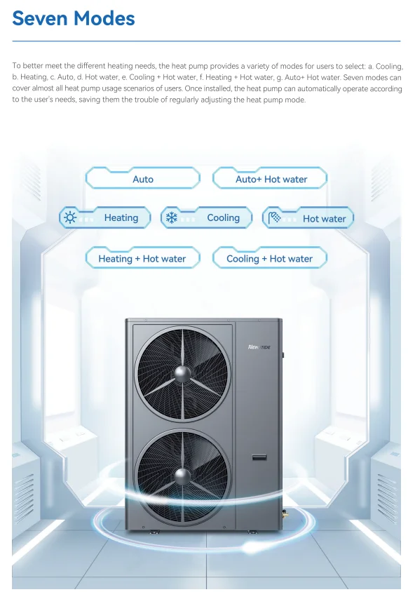 Split Heat Pump, R32, Inverter, EVI, 6/9/13/16/18/20kW - detail 8