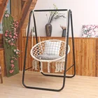 Chair High Quality Rope Hanging Seat Outdoor Indoor Hammock Chair With Stand