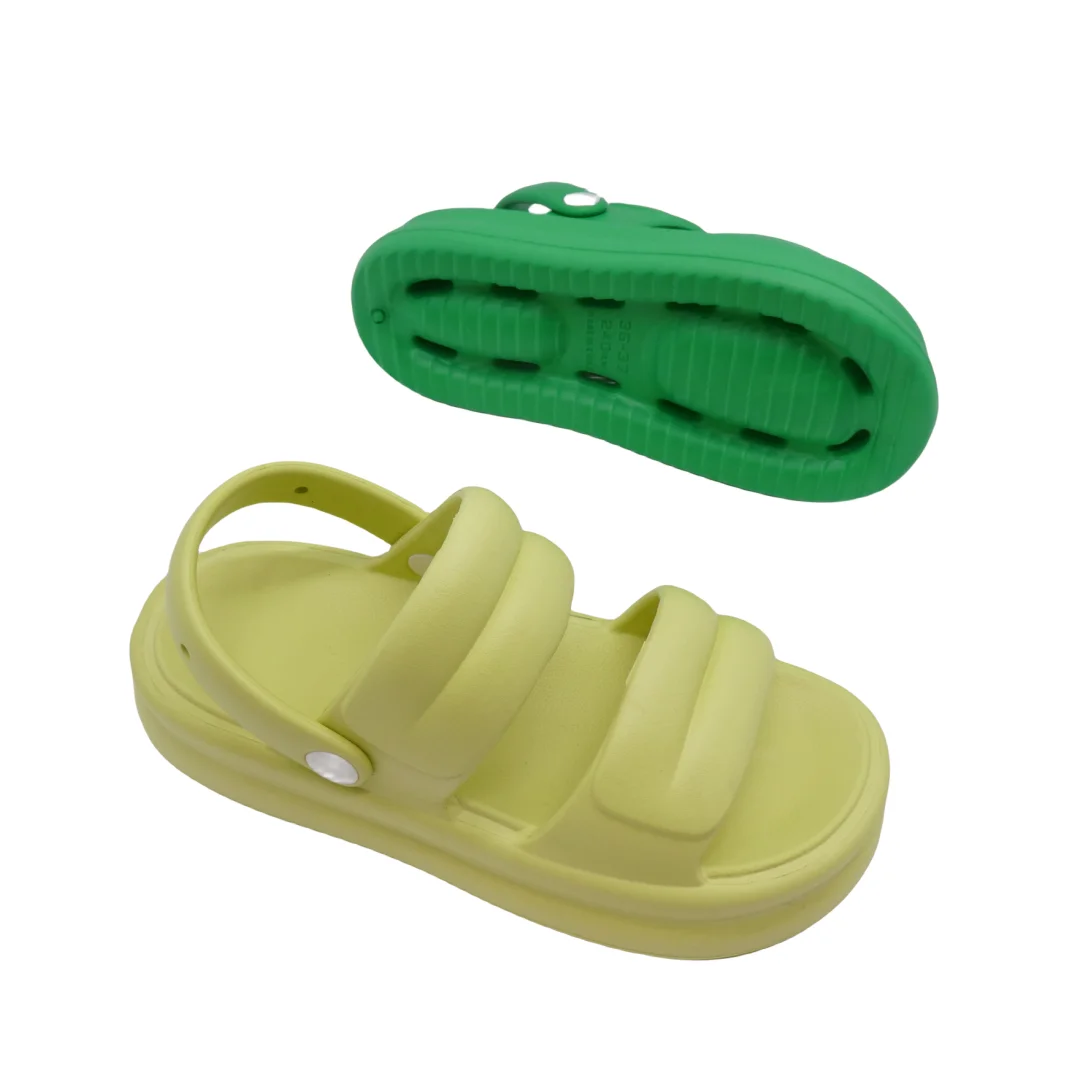 slippers wholesale women eva outdoor Injection slippers summer beach sandals for ladies double strap sandals slippers