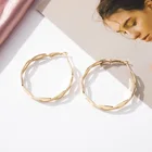 Hoop Earrings Wholesale Fashion Simple Geometric Hoop Earrings Female Temperament Personality All-match Earrings