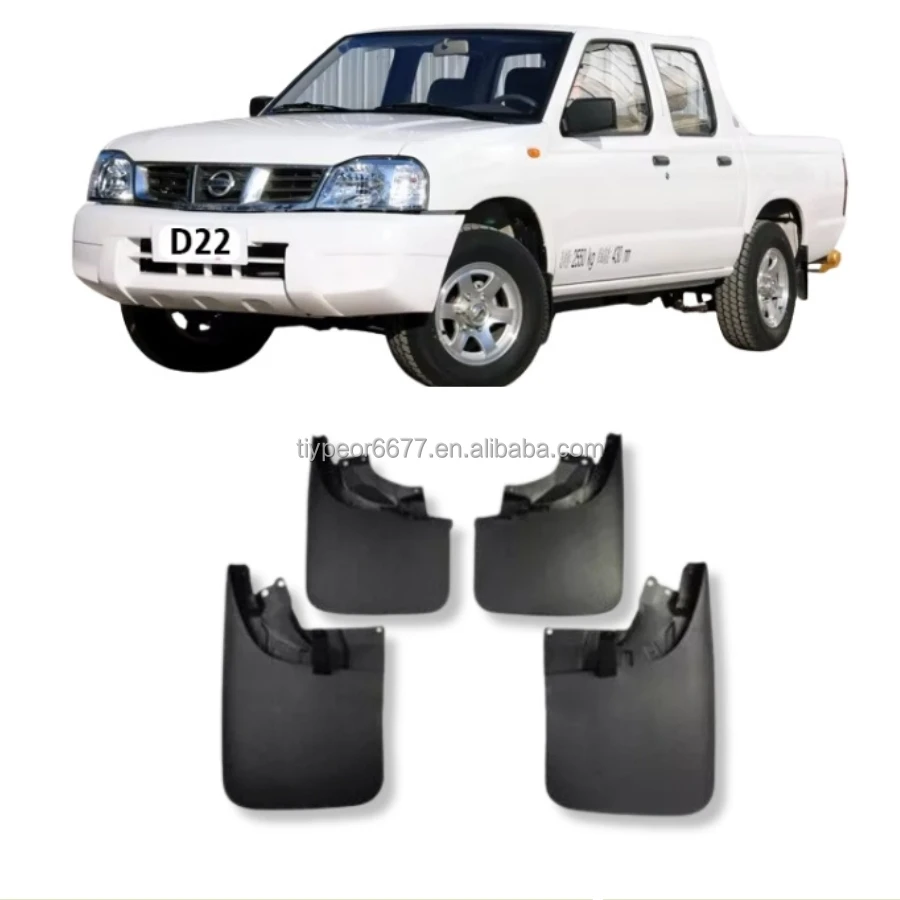 product tiypeor fender mud splash guards mudguards for nissan navara d22 datsun np300 1998 2014 truck pickup mud guard auto flaps-3