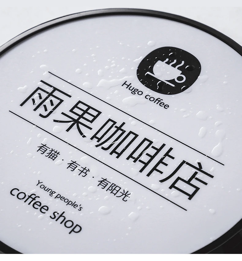 product comercial lighting business sign plate night lights waterproof led light box luminous coffee shop company signboard 220v-7