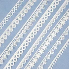 Trim Embroidered Lace Hot Selling Bulk Embroidered White Lace Trim