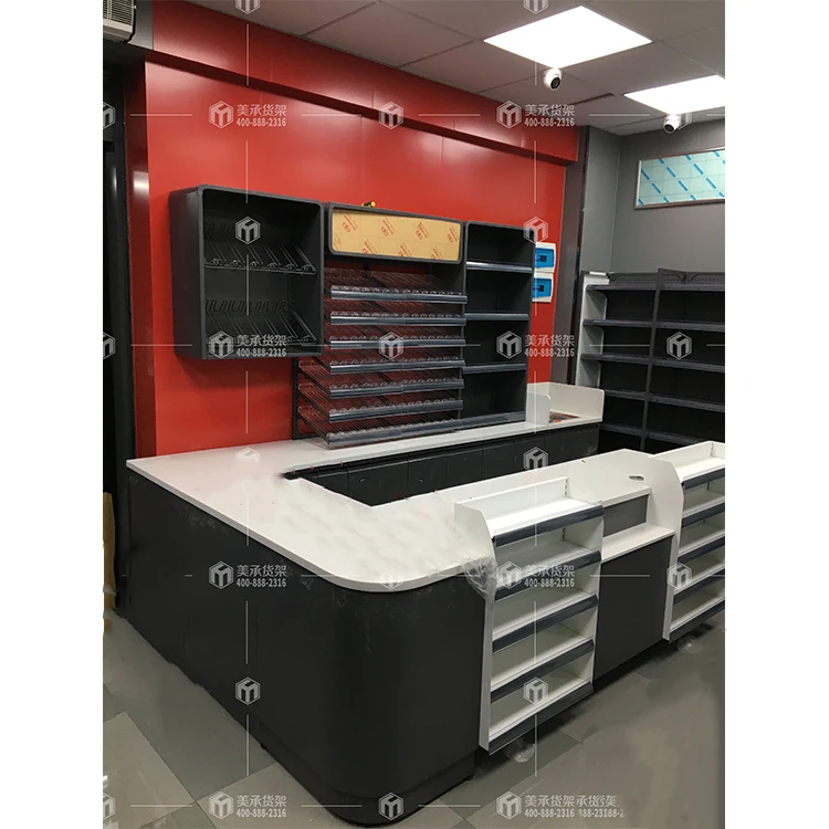 Meicheng Agent Invited Store Counter Checkout Metal Checkout Desk Convenience Store Small Checkout Counter