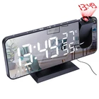 Radio Alarm Clock Radio Digital Dimmable Clock Projection Alarm Clock Radio With USB Charging Port