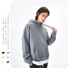 Cotton Hoodies Cotton Custom Logo Men's 100% Cotton Heavyweight Warm Pullover Blank Hoodie Sweatshirt